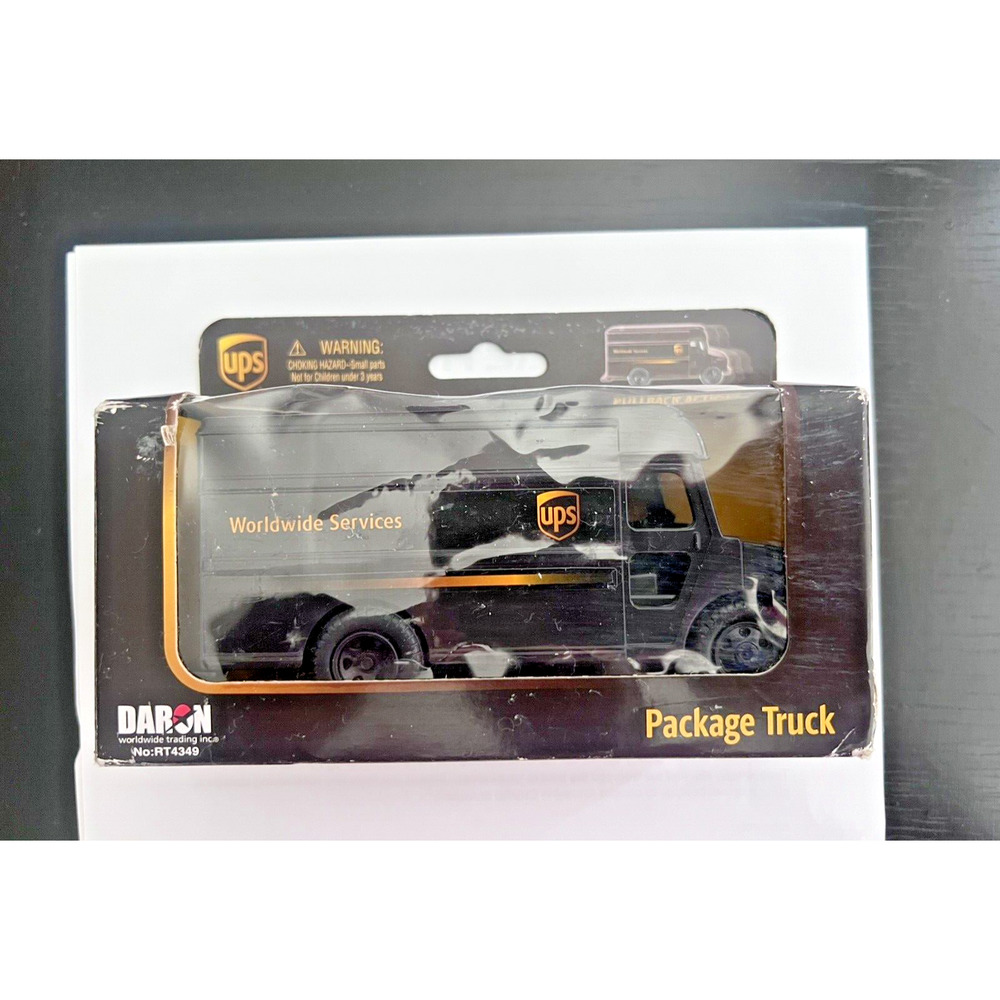 UPS DELIVERY TRUCK (DARON) PULLBACK PACKAGE CAR RT4349